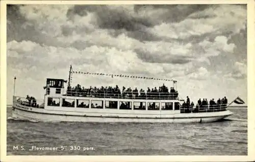 Ak MS Flevomeer 5, Touristenbetrieb Harderwijk