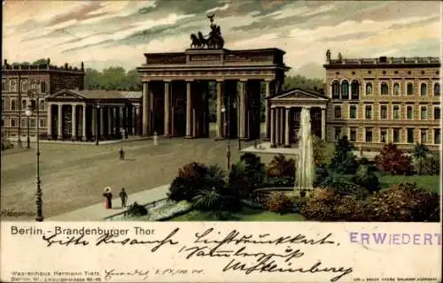 Künstler Litho Kampmeier, Berlin, Brandenburger Tor