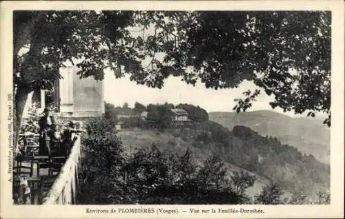 Ak Plombières les Bains Lothringen Vogesen, Blick auf Feuillée Dorothée