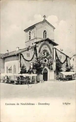 Ak Domrémy la Pucelle Lothringen Vosges, Kirche