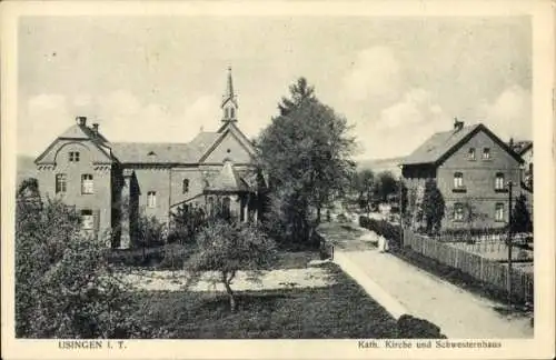 Ak Usingen im Taunus Hessen, Katholische Kirche, Schwesternhaus