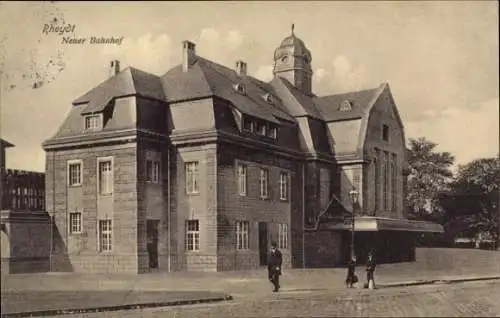 Ak Rheydt Mönchengladbach am Niederrhein, Neuer Bahnhof