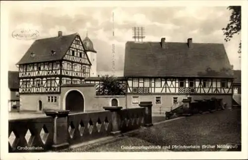 Ak Großostheim Unterfranken, Gendarmeriegebäude, Pfründnerheim