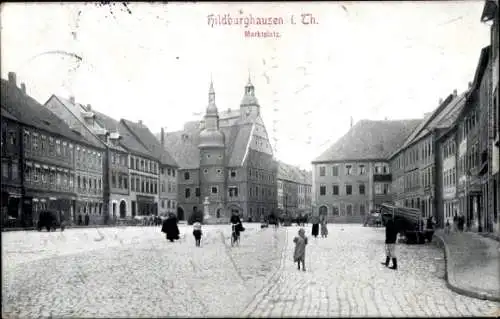 Ak Hildburghausen in Thüringen, Marktplatz