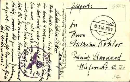 Ak Hanau am Main Hessen, Partie am Main