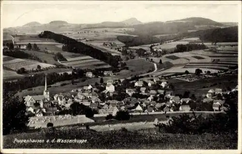 Ak Poppenhausen an der Wasserkuppe Rhön, Gesamtansicht