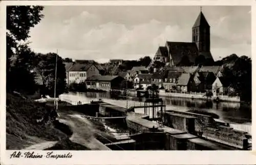 Ak Rheine in Westfalen, Emspartie, Altstadt