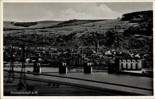 Ak Kleinwallstadt in Unterfranken, Panorama