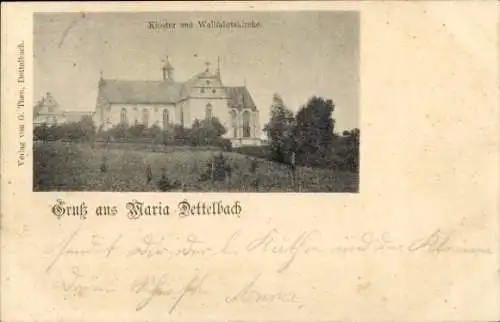 Ak Dettelbach am Main Unterfranken, Kloster und Wallfahrtskirche Maria Dettelbach