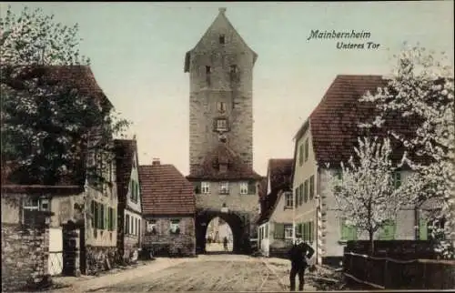 Ak Mainbernheim in Unterfranken, Unteres Tor
