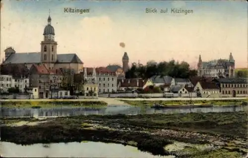 Ak Kitzingen in Mainfranken Bayern, Blick auf den Ort