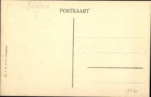 Ak Zonnebeke Zonnebeeke Zonnebecke Westflandern, Chaussee d'Ypern