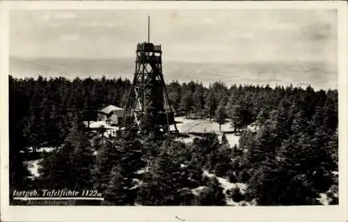 Ak Nové Město pod Smrkem Neustadt an der Tafelfichte Reg. Reichenberg, Aussichtsturm