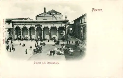 Ak Firenze Florenz Toscana, Piazza dell' Annunziata