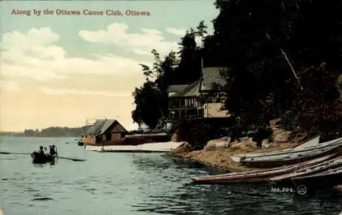 Ak Ottawa Ontario Kanada, entlang des Ottawa Canoe Club