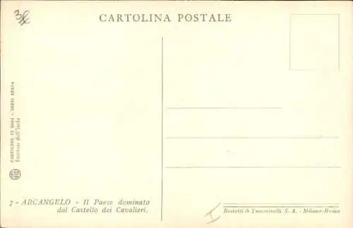 Ak Arcangelo Umbria, Il Paese dominato dal Castello dei Cavalieri