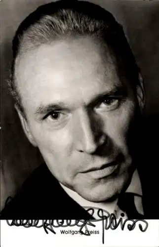 Ak Schauspieler Wolfgang Preiss, Portrait, Autogramm