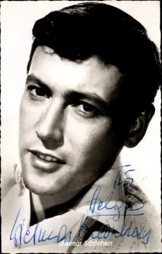 Ak Schauspieler Dietmar Schönherr, Portrait, Autogramm