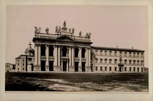 Foto Roma Rom Lazio, um 1870, Facciata di San Giovanni in Laterano