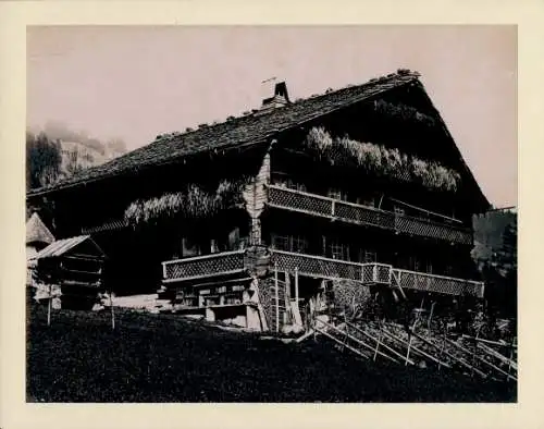 Foto um 1885, Schweizer Bauernhaus