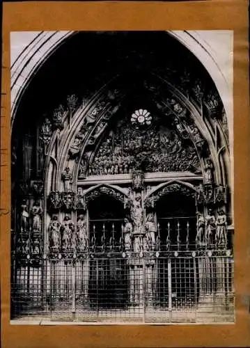 Foto um 1890, Bern Stadt Schweiz, Portal der Kathedrale, Thun, Schloss Schadau