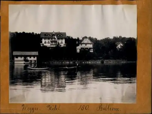 Foto um 1890, Rigi Kulm Kanton Schwyz, Panorama, Weggis Kanton Luzern, Hotel Bellevue