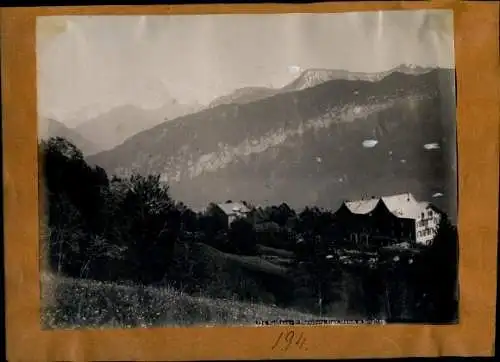 Foto um 1890, St. Beatenberg Kanton Bern, Kurhaus, Merligen, Lac de Thoune et le Nisen