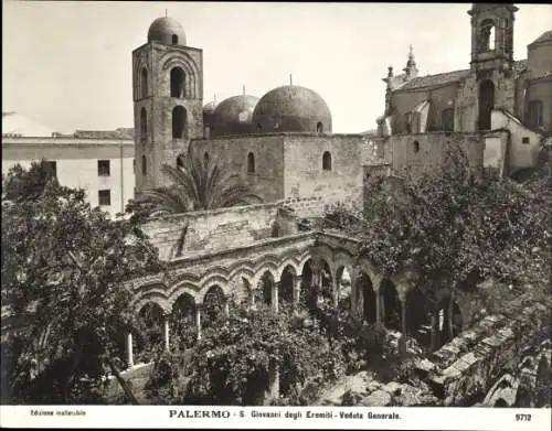 Foto Palermo Sicilia, S. Giovanni degli Eremiti, veduta generale, um 1900