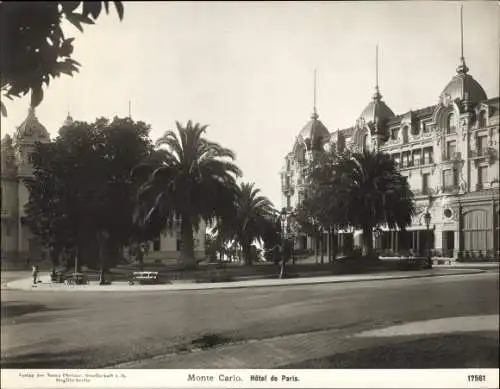Foto Monte Carlo Monaco, Hotel de Paris, um 1900