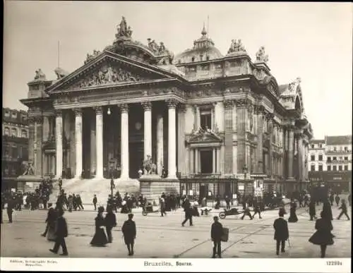 Foto Bruxelles Brüssel, Bourse, um 1900