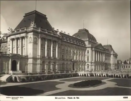 Foto Bruxelles Brüssel, Palais du Roi, um 1900
