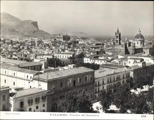 Foto Palermo Sicilia, Panorama dall'Osservatorio, um 1900