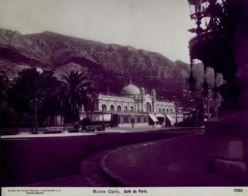 Foto Monte Carlo Monaco, Cafe de Paris, um 1900