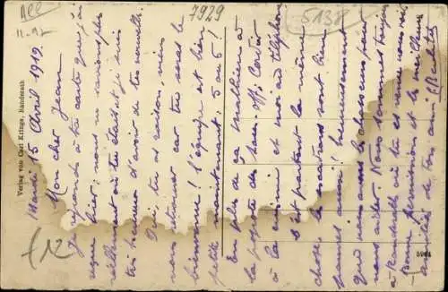 Ak Randerath Heinsberg Westfalen, Partie in der Buscher Straße