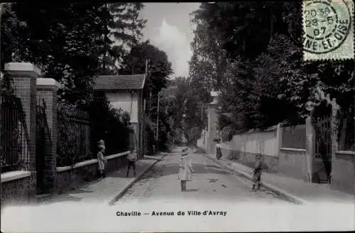 Ak Chaville Hauts de Seine, Avenue de Ville d'Avray