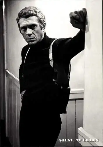 Ak Schauspieler Steve McQueen, Portrait