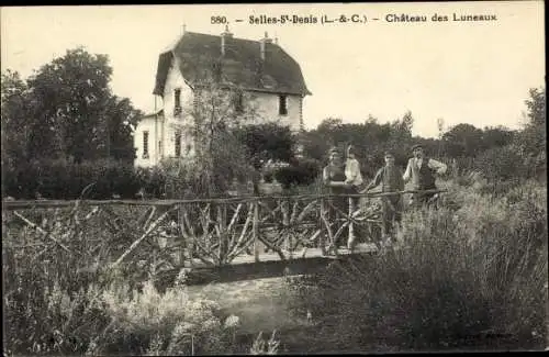 Ak Selles Saint Denis Loir et Cher, Chateau des Luneaux