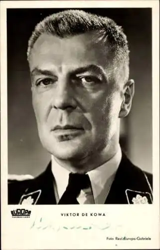 Ak Schauspieler Viktor de Kowa, Portrait, Teufels General, Autogramm