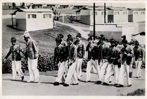 Sammelbild Olympia 1936, Olympisches Dorf Los Angeles 1932, Indische Hockeyspieler