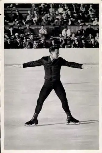 Sammelbild Olympia 1936, Eiskunstläufer Felix Kaspar