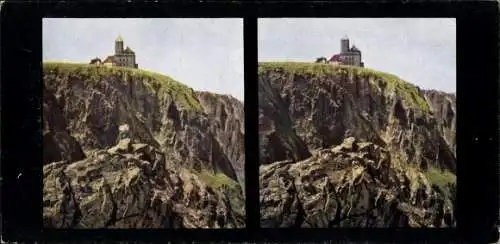 Stereo Foto Śnieżne Kotły Schneegrube Riesengebirge Schlesien, Schneegrubenbaude