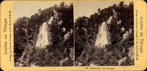 Stereo Foto Herges Vogtei Trusetal Thüringen, Drusenfall