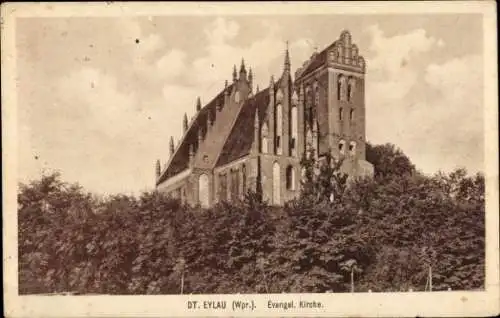 Ak Iława Deutsch Eylau Westpreußen, Evangelische Kirche