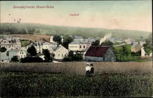 Ak Großölsa Oelsa Rabenau im Erzgebirge, Gasthof