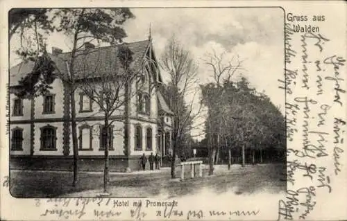 Ak Walden Deutschland, Hotel, Promenade