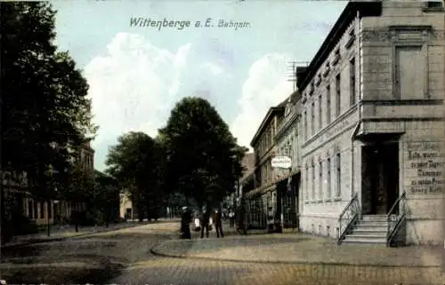 Ak Wittenberge an der Elbe Prignitz, Bahnstraße, Hotel