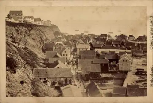 Kabinett Foto Nordseeinsel Helgoland, Ober- und Unterland
