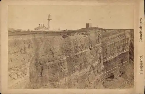 Kabinett Foto Nordseeinsel Helgoland, Leuchtturm