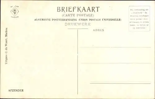 Ak Marken Nordholland Niederlande, Volkstrachten