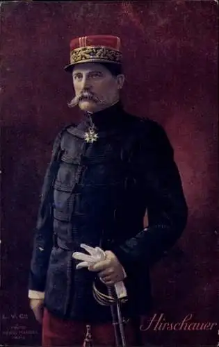 Ak General André Auguste Edouard Hirschauer, Portrait